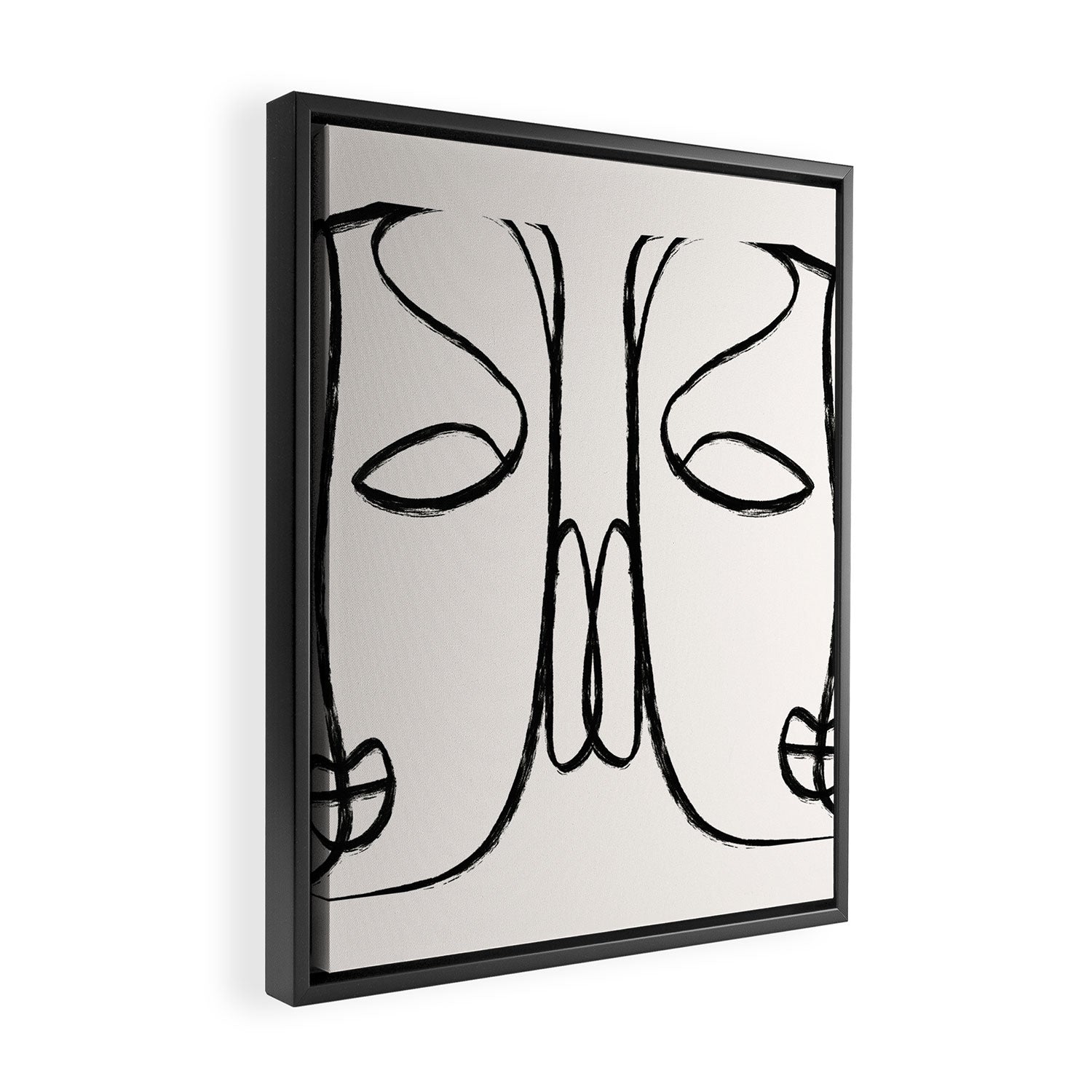 Two Faces 2 Framed Canvas Print Gallery Image 2