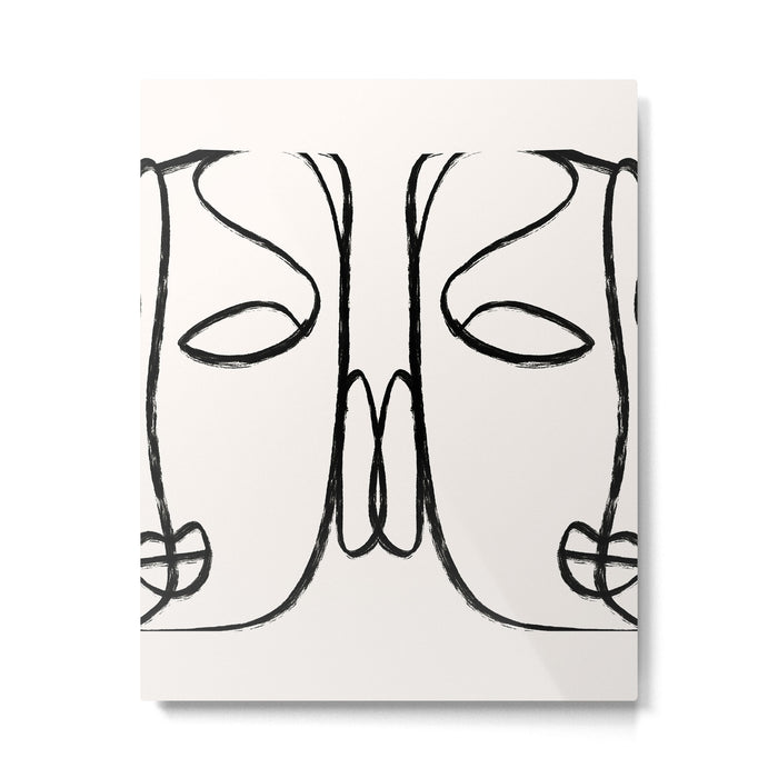 Two Faces 2 Metal Print Gallery Image 1
