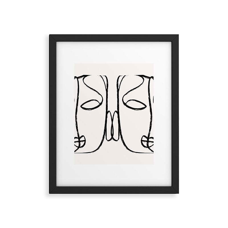 Two Faces 2 Framed Art Print Gallery Image 6