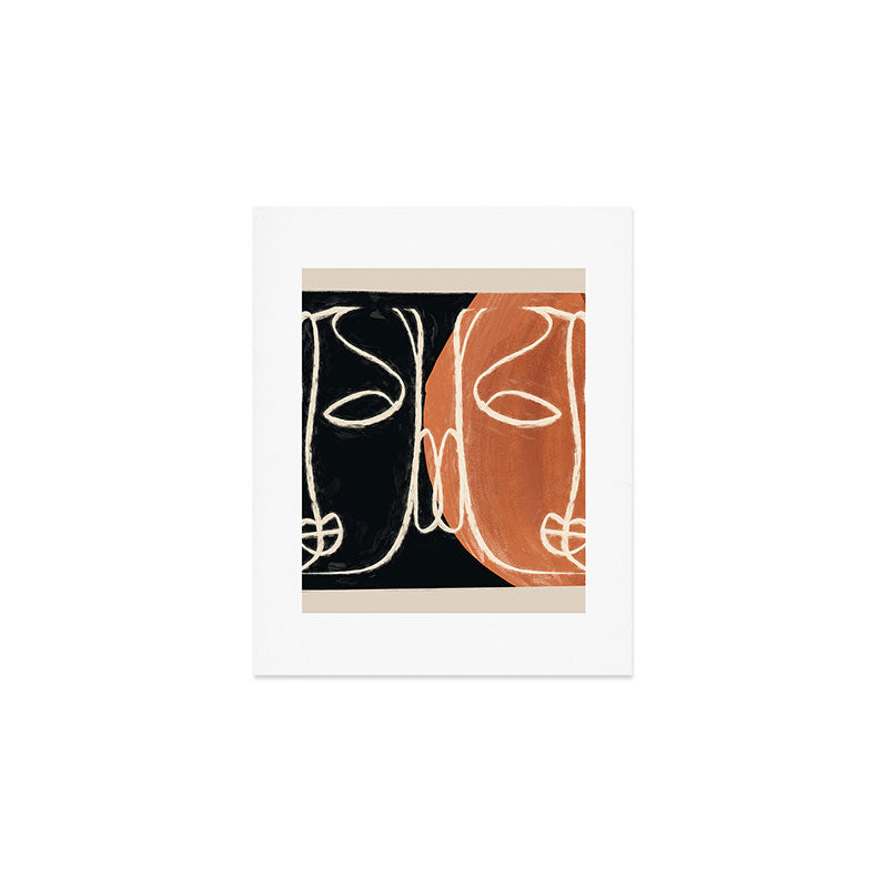 Two Faces 3 Art Print Gallery Image 1