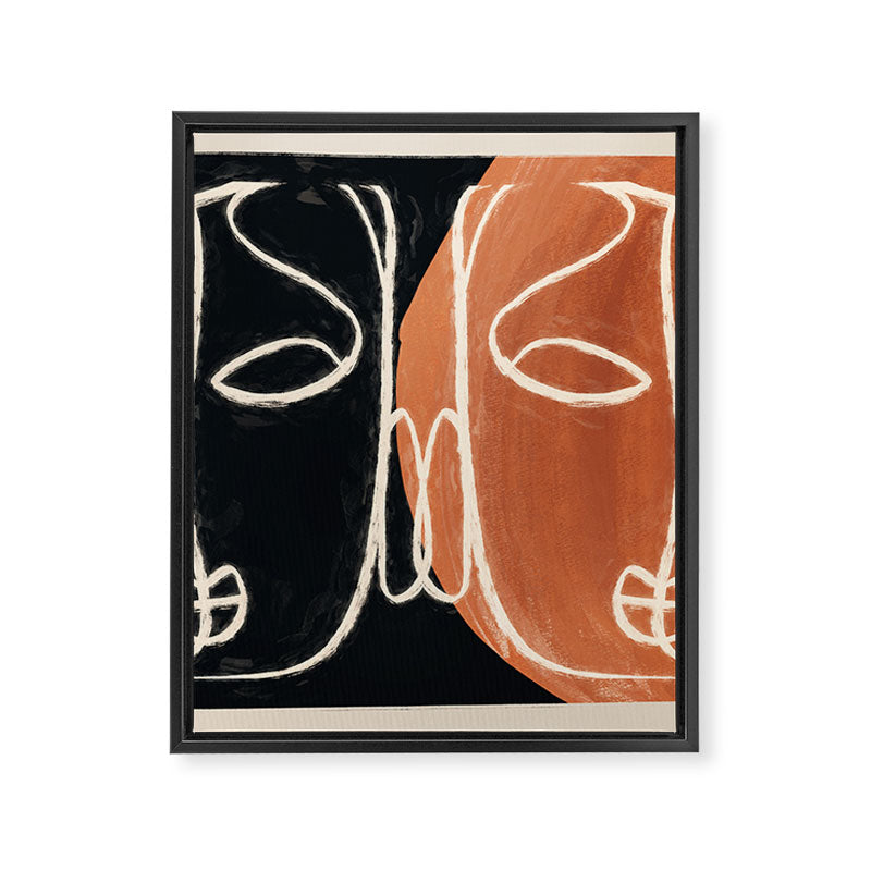 Two Faces 3 Framed Canvas Print Gallery Image 8
