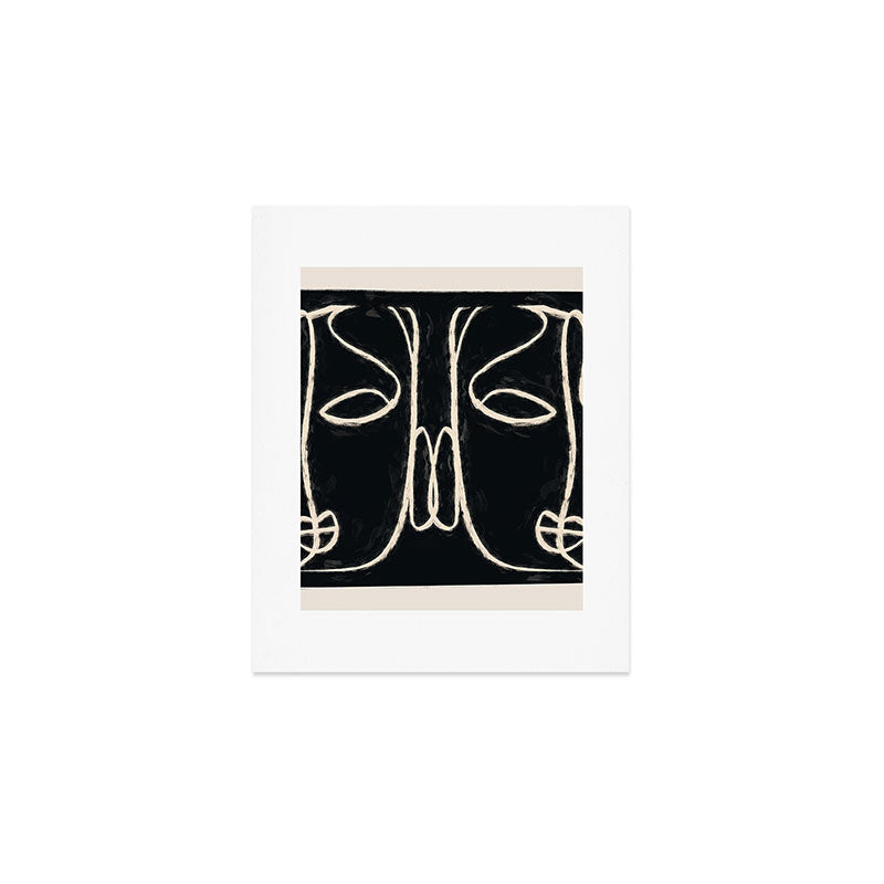 Two Faces Art Print Gallery Image 1