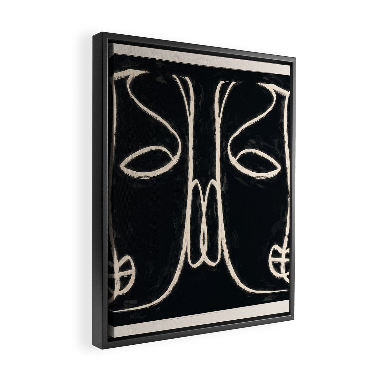 Two Faces Framed Canvas Print Gallery Image 2