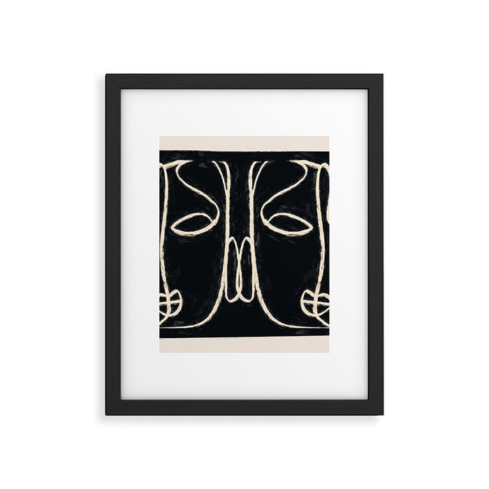 Two Faces Framed Art Print Gallery Image 1