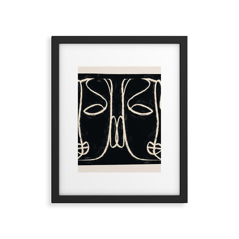 Two Faces Framed Art Print Gallery Image 6