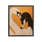 Two Swans 2 Framed Canvas Print Gallery Image 6