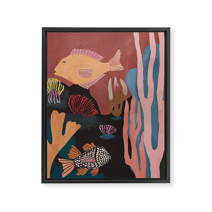 Underwater Landscape Framed Canvas Print Gallery Image 1