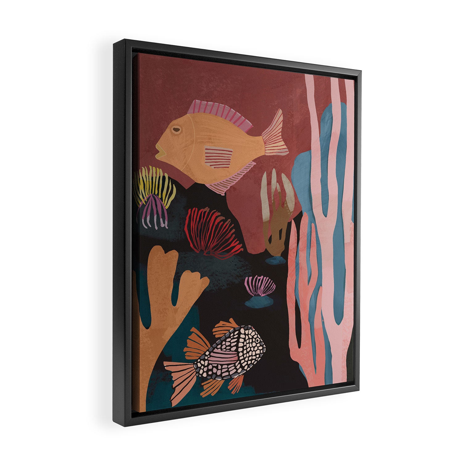 Underwater Landscape Framed Canvas Print Gallery Image 2