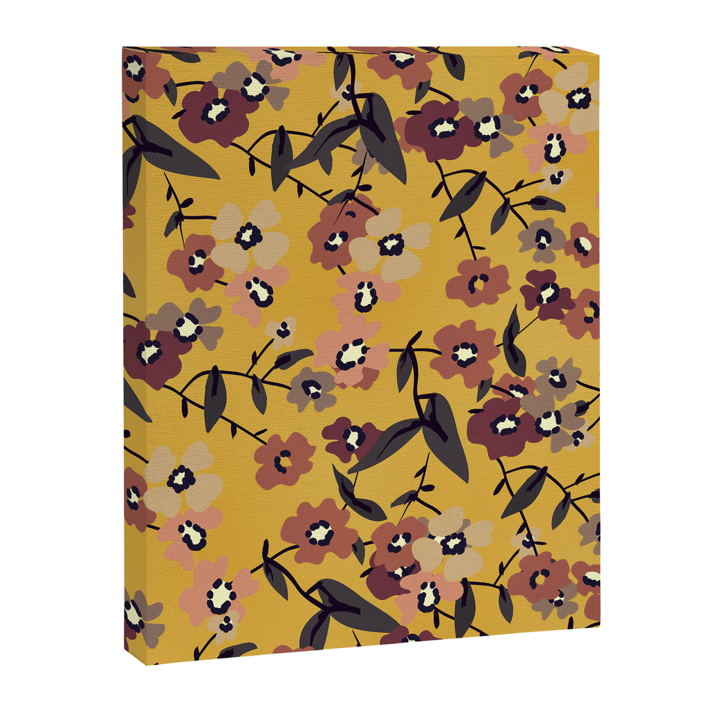  Warm Floral Pattern Canvas Print Gallery Image 6