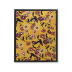  Warm Floral Pattern Framed Canvas Print Gallery Image 6