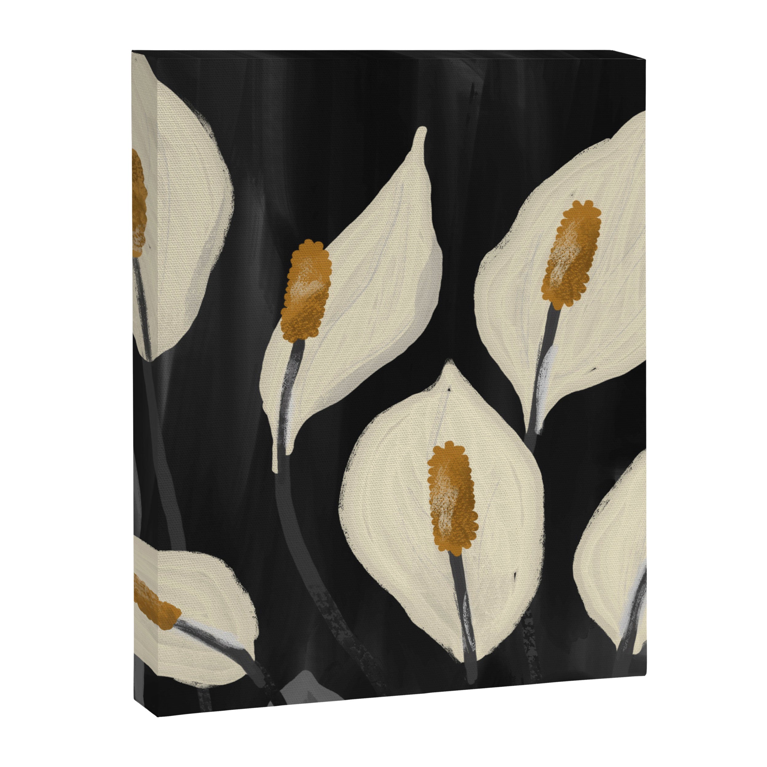 White Calla Lilies 6 Canvas Print Gallery Image 8