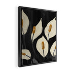 White Calla Lilies 6 Framed Canvas Print Gallery Image 2