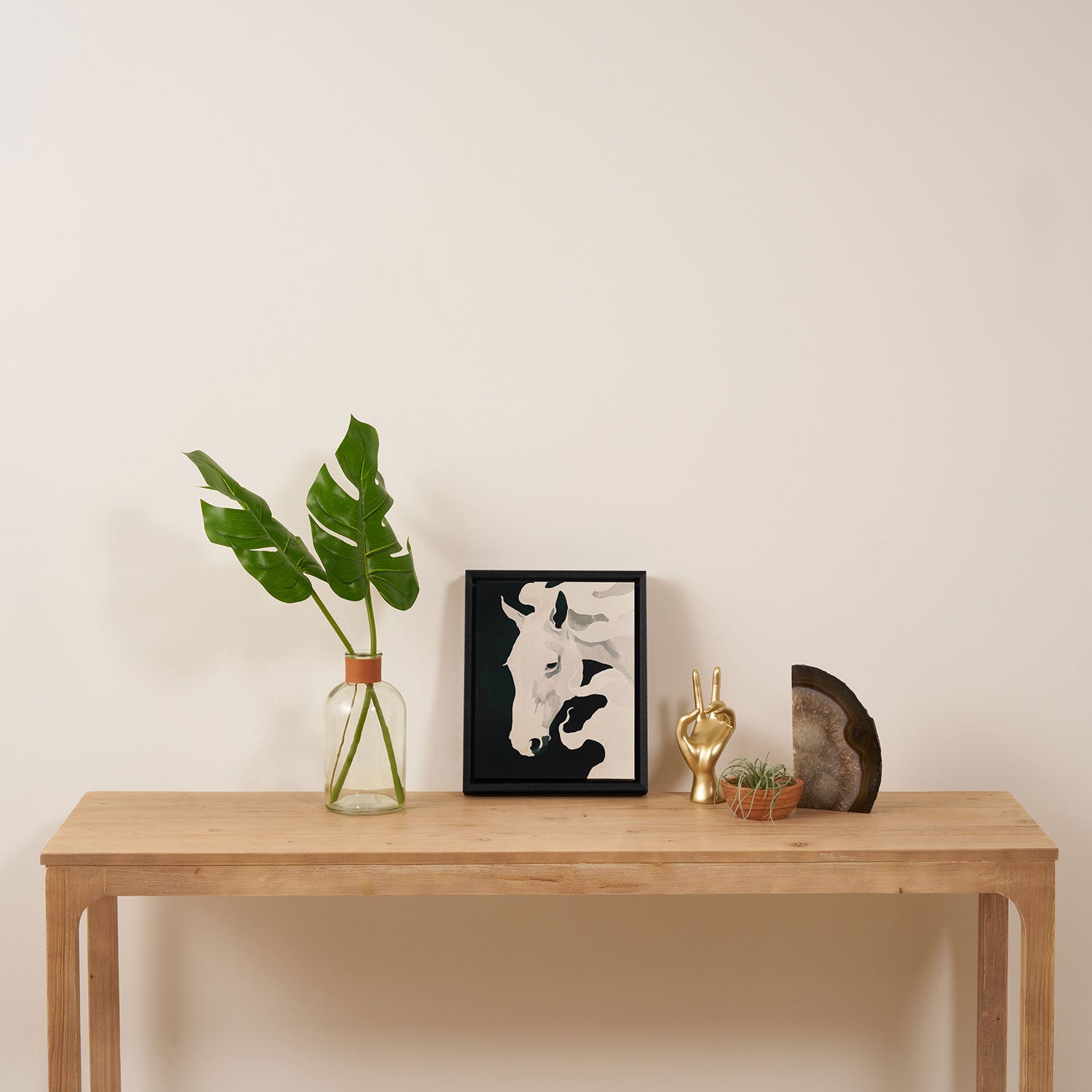 White Horse Framed Canvas Print Gallery Image 4