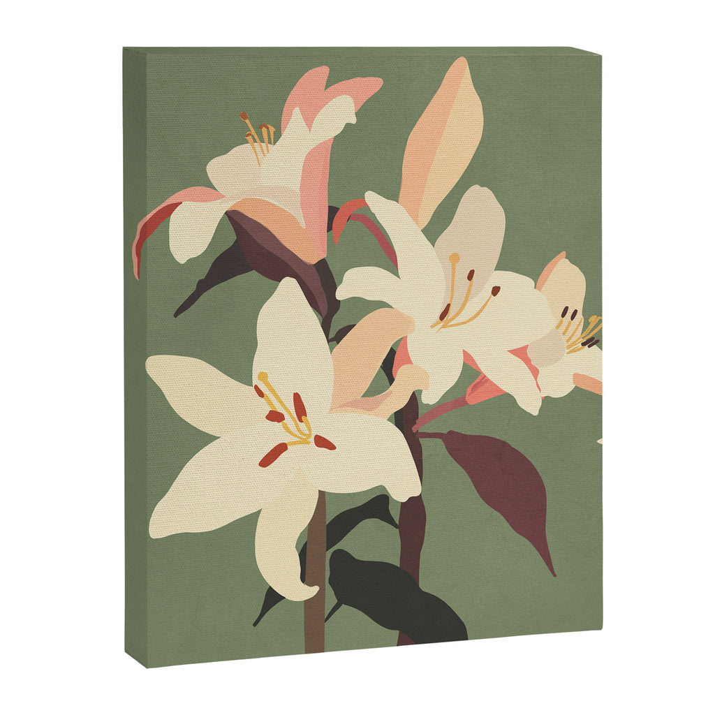 White Lilies 2 Canvas Print Gallery Image 6