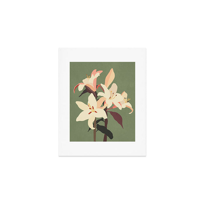 White Lilies 2 Art Print Gallery Image 1