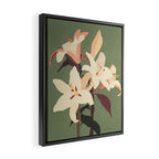 White Lilies 2 Framed Canvas Print Gallery Image 2