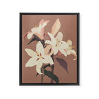 White Lilies 3 Framed Canvas Print Gallery Image 6