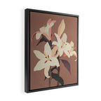 White Lilies 3 Framed Canvas Print Gallery Image 2