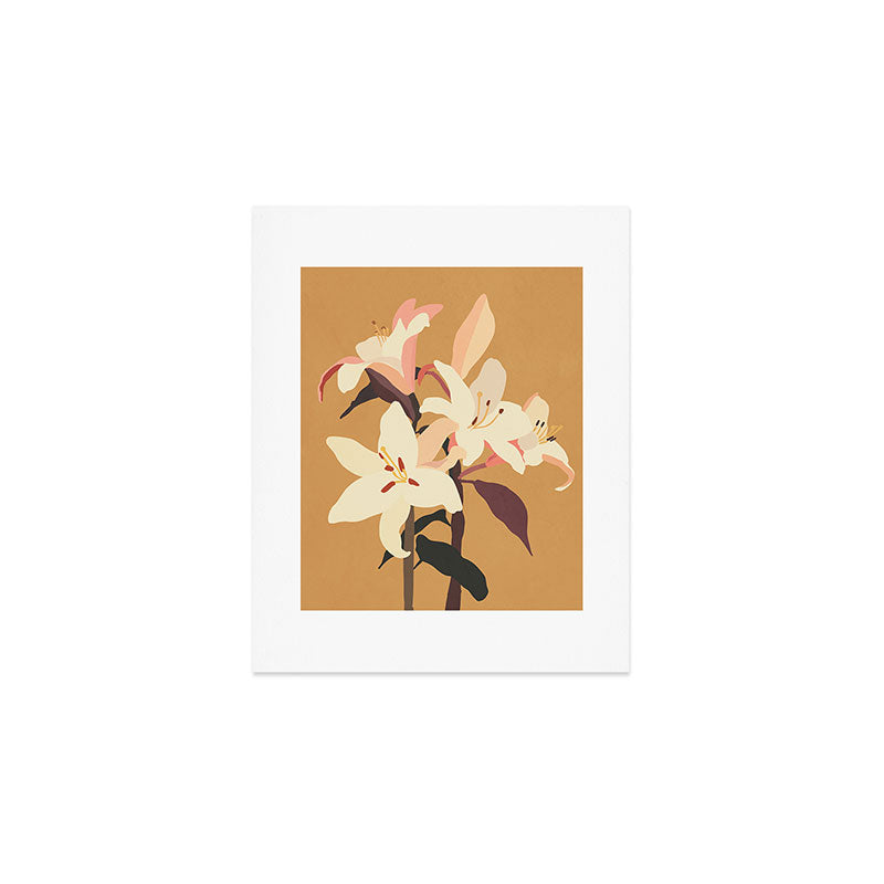 White Lilies Art Print Gallery Image 1