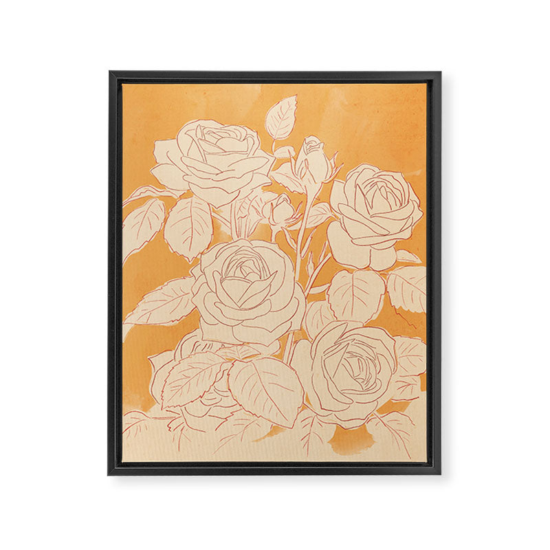 White Roses 2 Framed Canvas Print Gallery Image 6