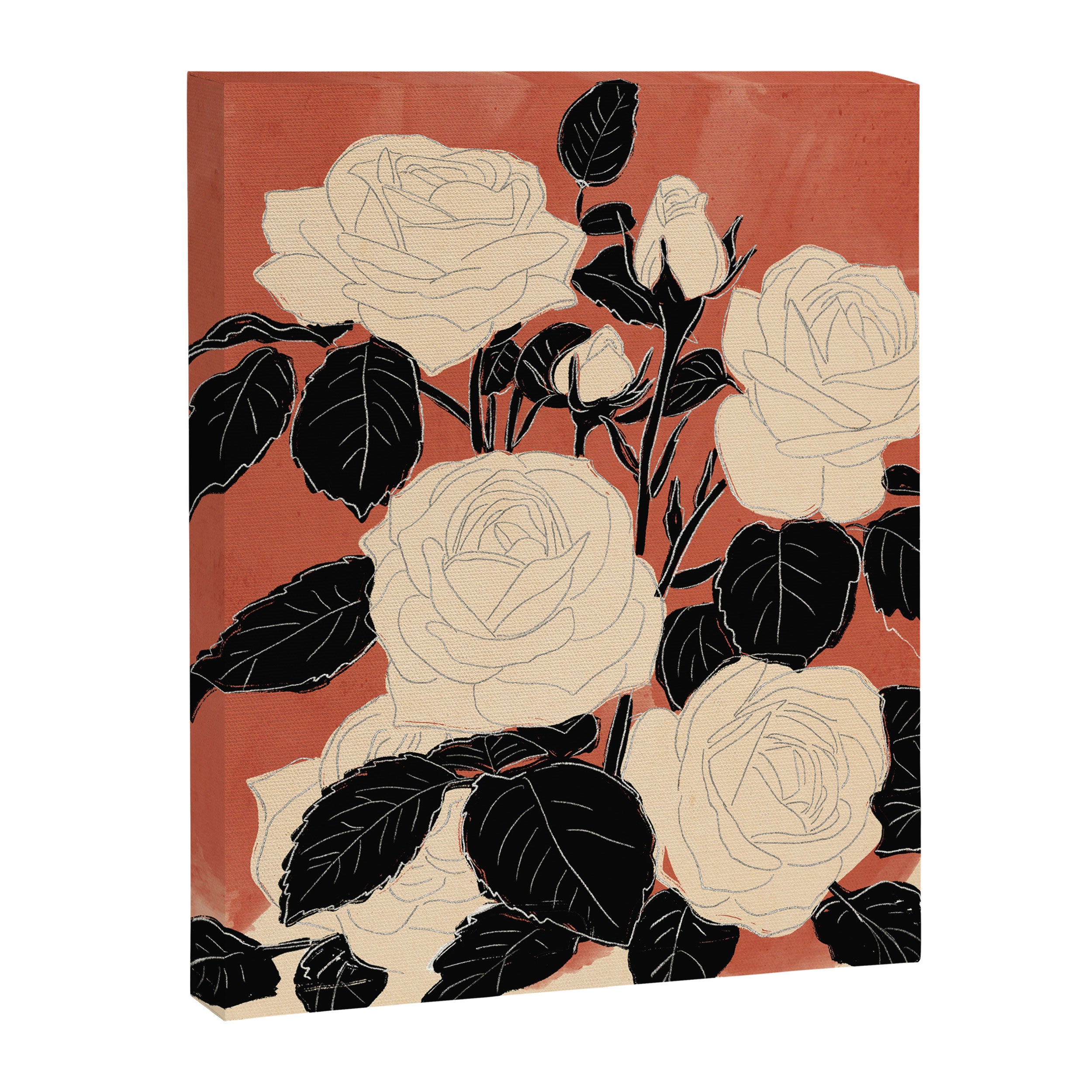 White Roses 4 Canvas Print Gallery Image 6