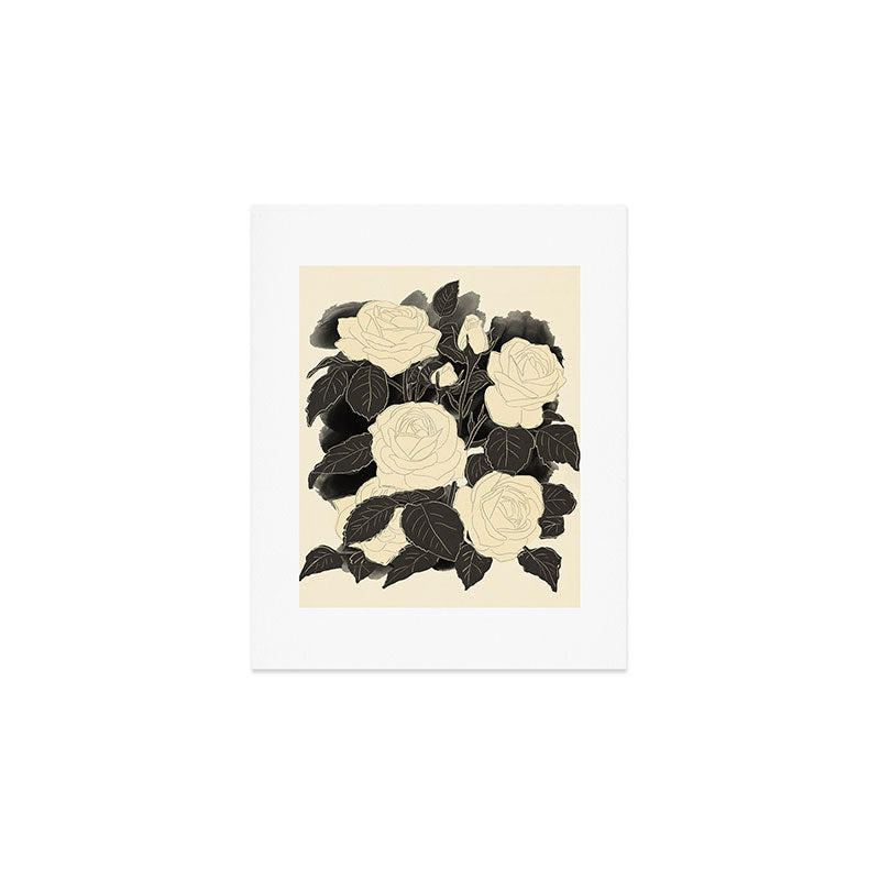 White Roses 5 Art Print Gallery Image 1