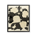 White Roses 5 Framed Canvas Print Gallery Image 6
