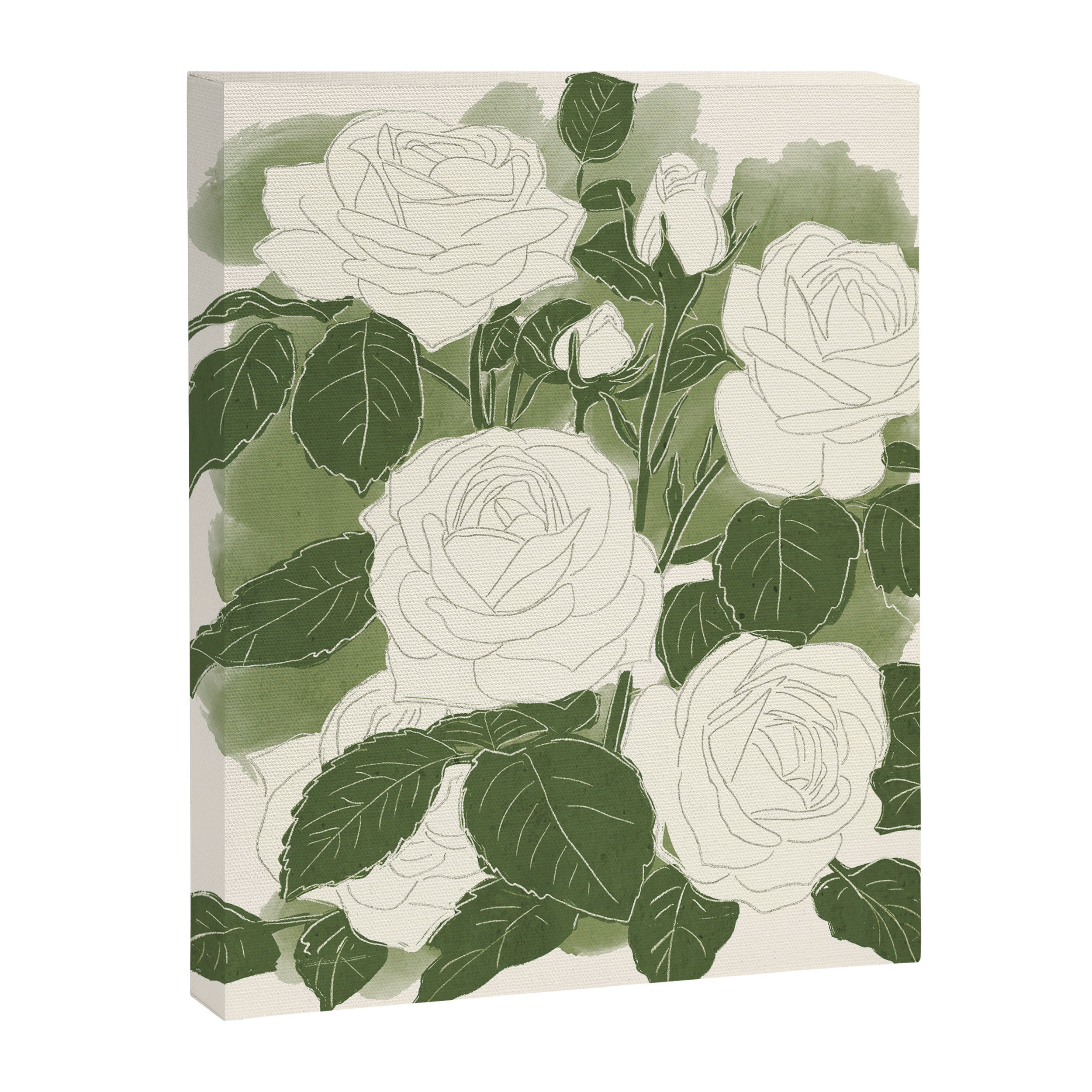 White Roses 6 Canvas Print Gallery Image 6