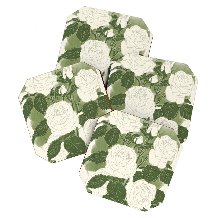 White Roses 6 Coaster Gallery Image 1