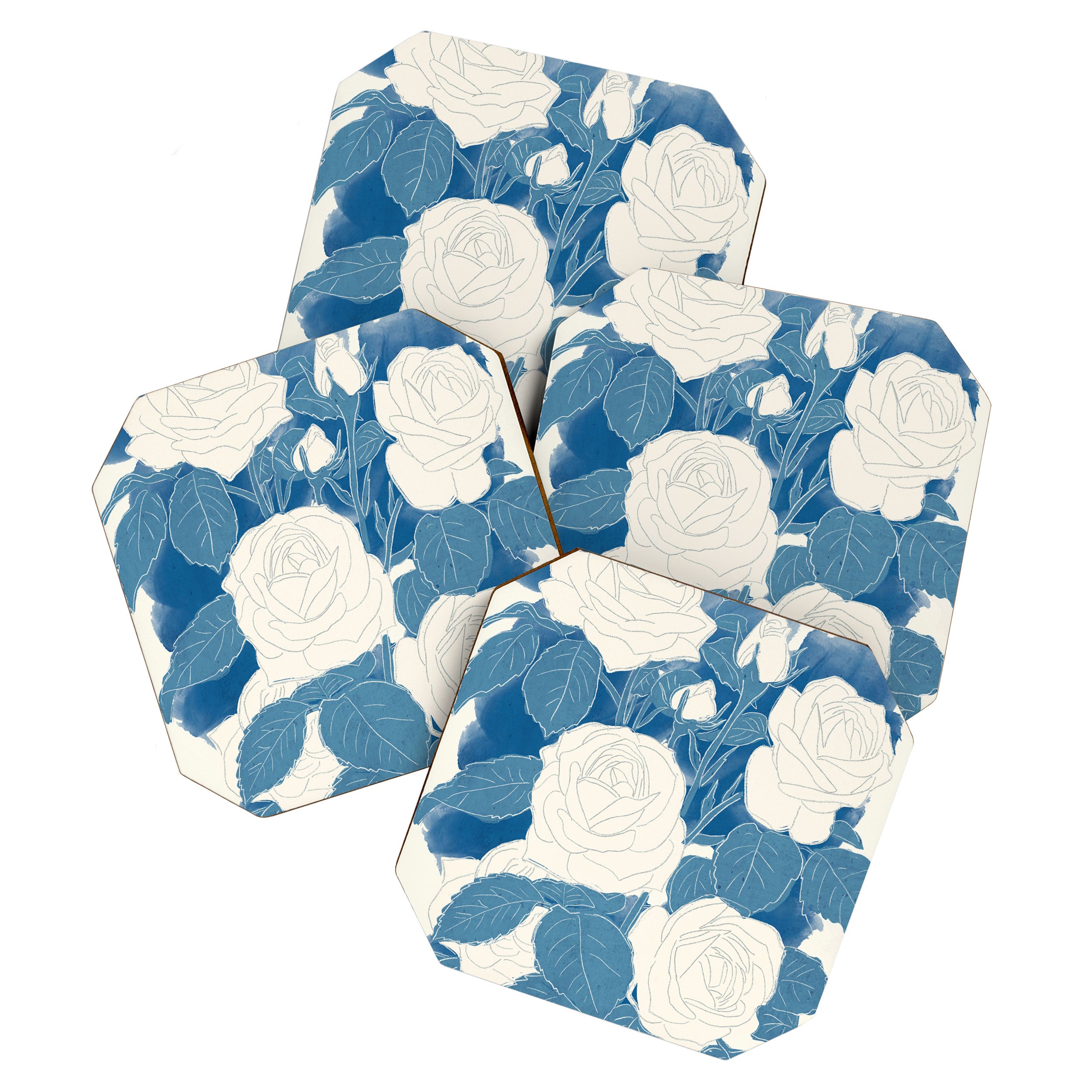 White Roses 7 Coaster Gallery Image 1