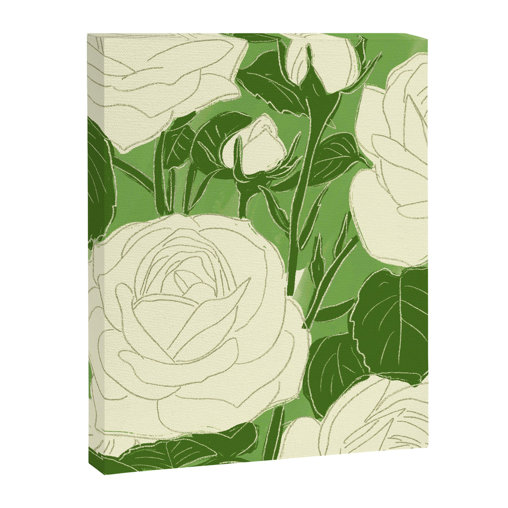 White Roses 8 Canvas Print Gallery Image 6