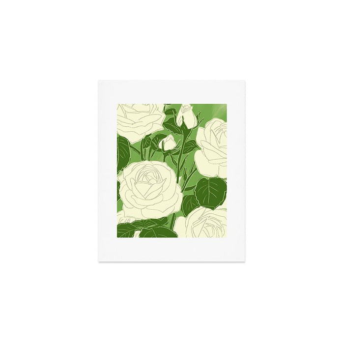 White Roses 8 Art Print Gallery Image 1