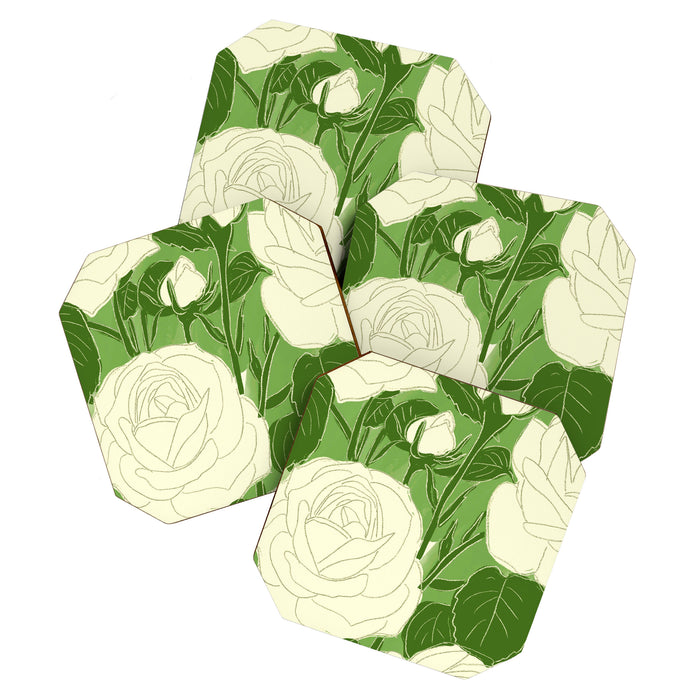White Roses 8 Coaster Gallery Image 1
