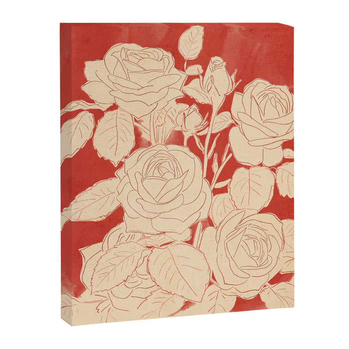 White Roses  Canvas Print Gallery Image 1