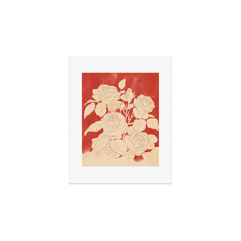 White Roses  Art Print Gallery Image 1