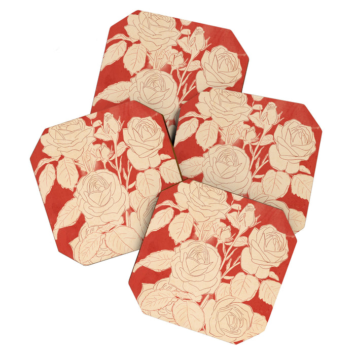 White Roses  Coaster Gallery Image 1