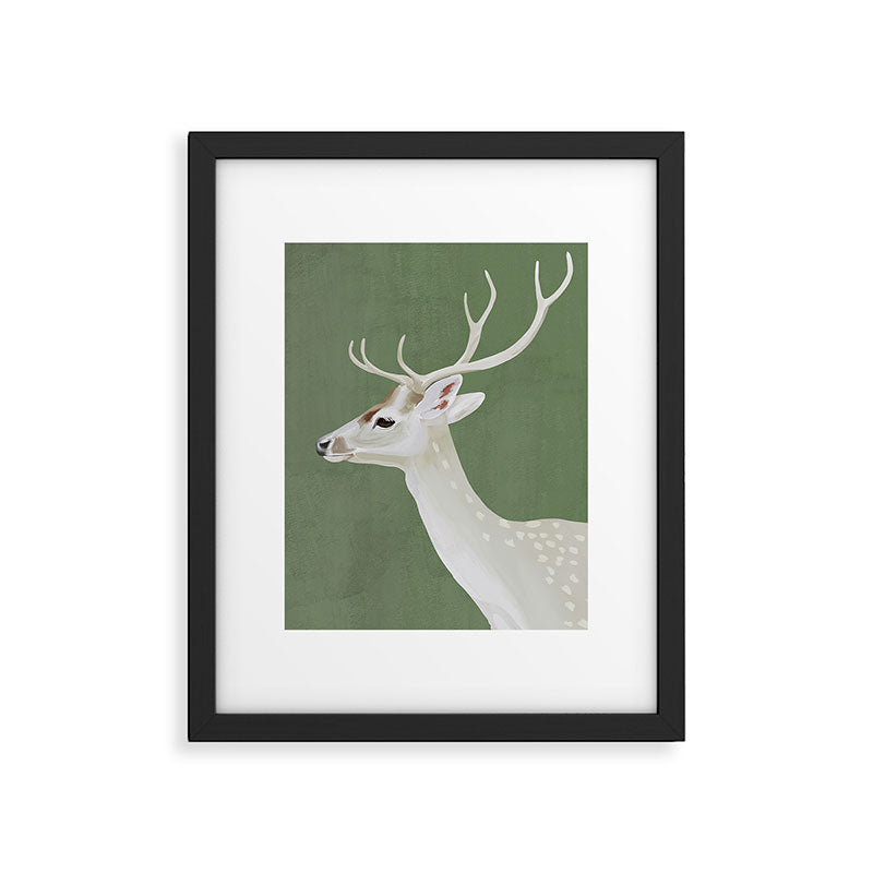 White Stag I Framed Art Print Gallery Image 5