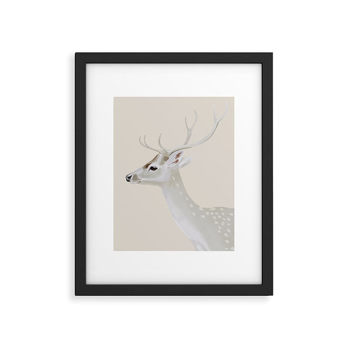 White Stag II Framed Art Print Gallery Image 1