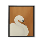 White Swan 2 Framed Canvas Print Gallery Image 8