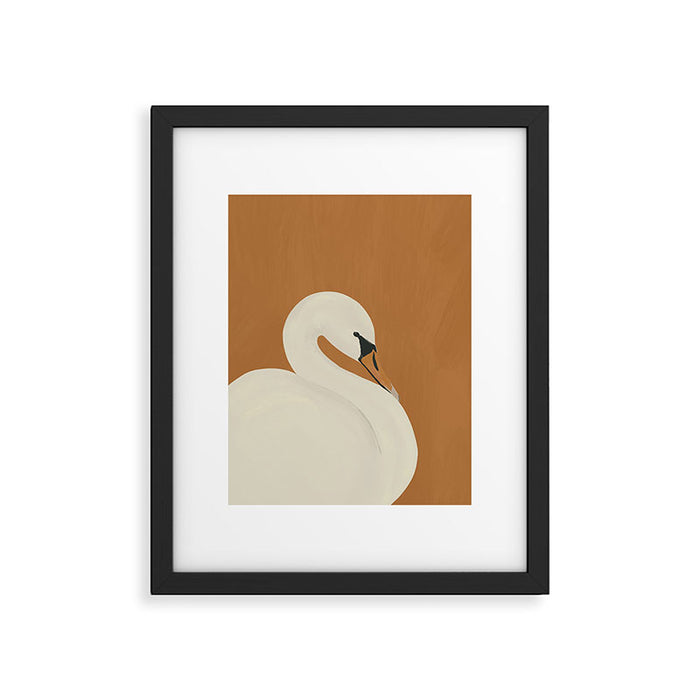 White Swan 2 Framed Art Print Gallery Image 1