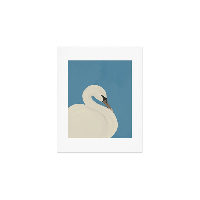 White Swan 3 Art Print Gallery Image 1