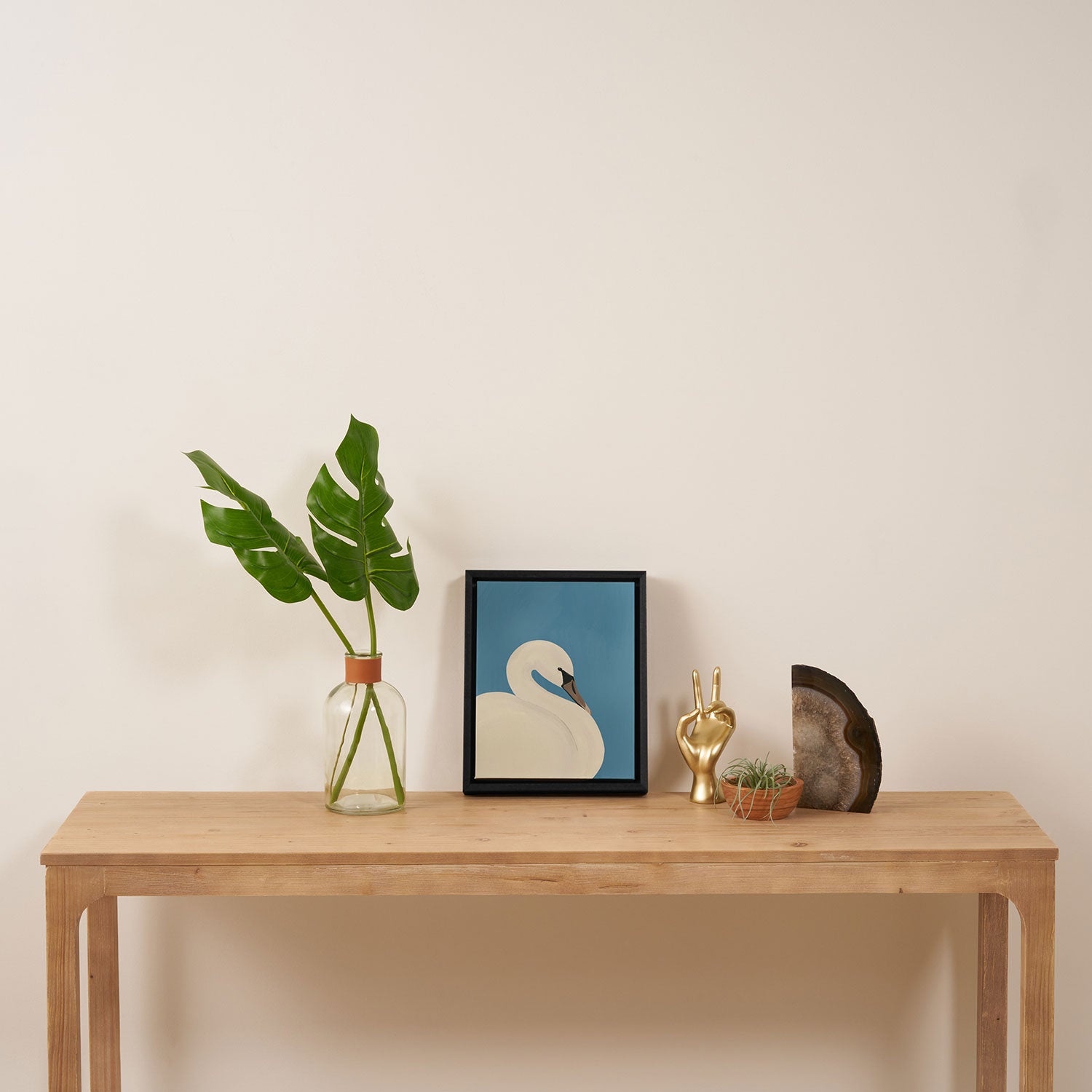 White Swan 3 Framed Canvas Print Gallery Image 4