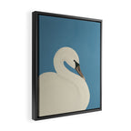 White Swan 3 Framed Canvas Print Gallery Image 2