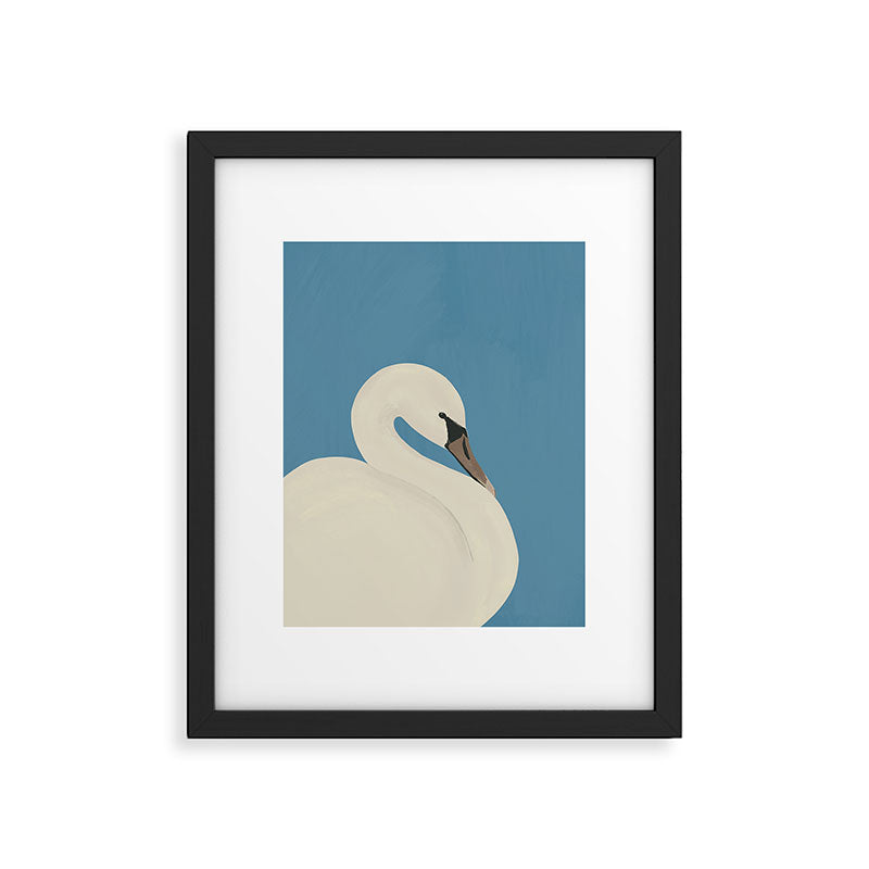 White Swan 3 Framed Art Print Gallery Image 4
