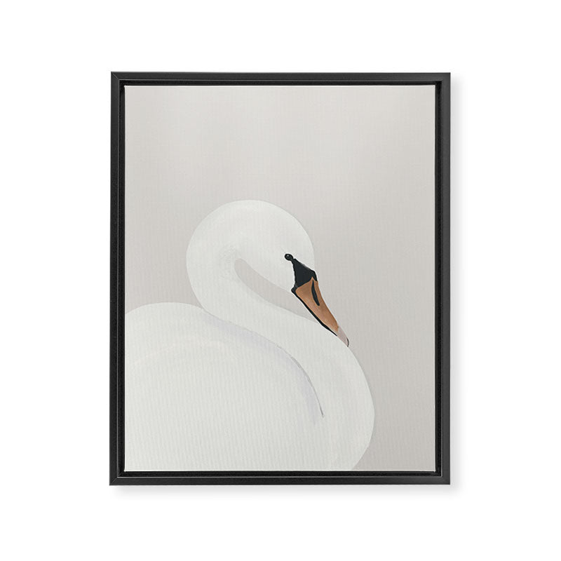 White Swan Framed Canvas Print Gallery Image 6