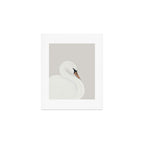 White Swan Art Print Gallery Image 1