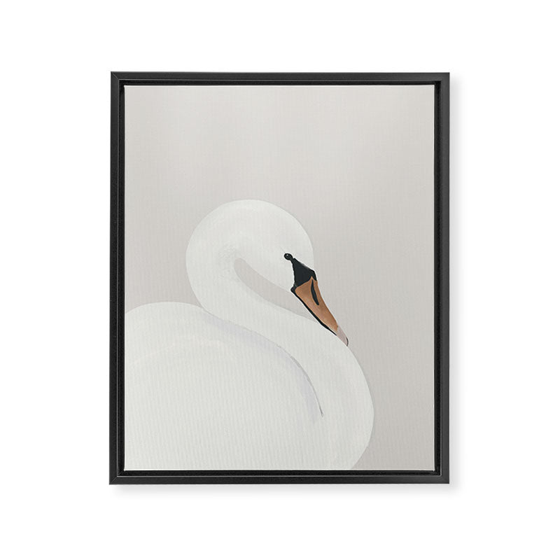 White Swan Framed Canvas Print Gallery Image 8