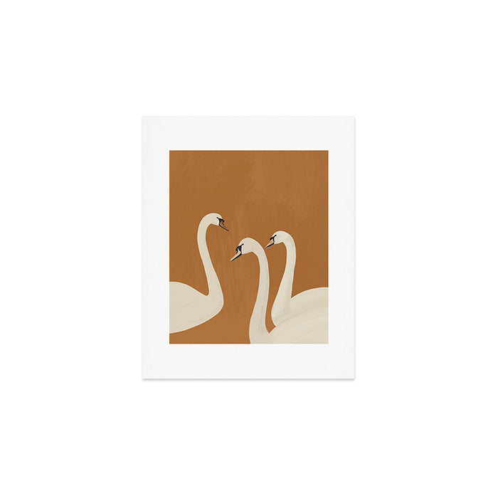 White Swans 2 Art Print Gallery Image 1