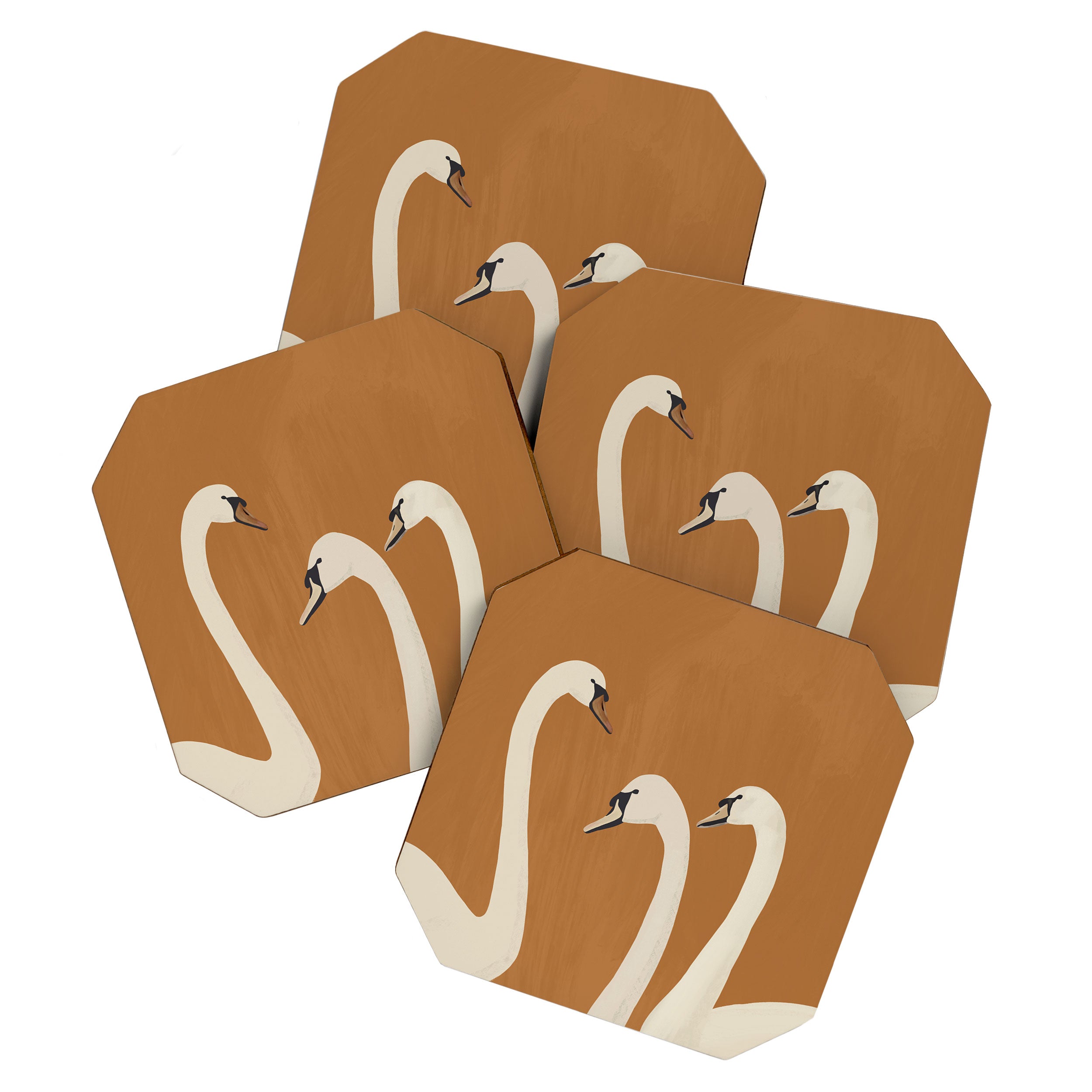 White Swans 2 Coaster Gallery Image 1