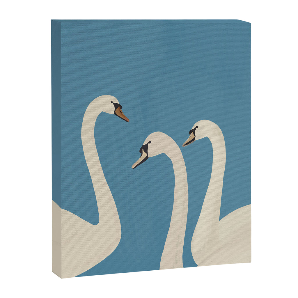 White Swans 3 Canvas Print Gallery Image 8